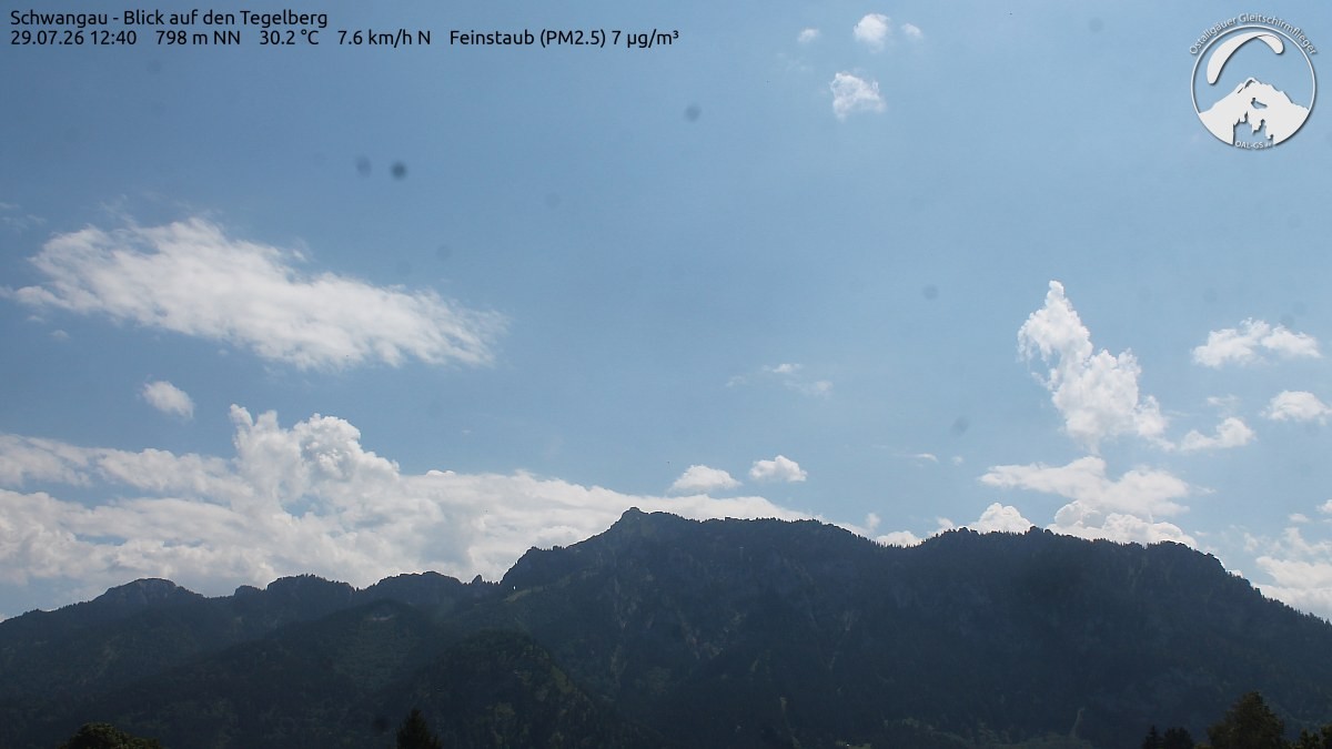 Archiv Foto Webcam Schwangau: Tegelberg-Blick