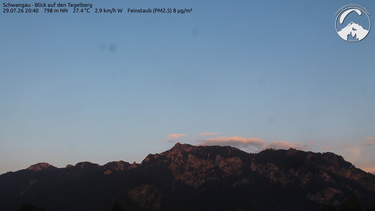 Archiv Foto Webcam Schwangau: Tegelberg-Blick