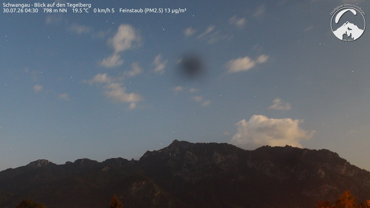 Archiv Foto Webcam Schwangau: Tegelberg-Blick