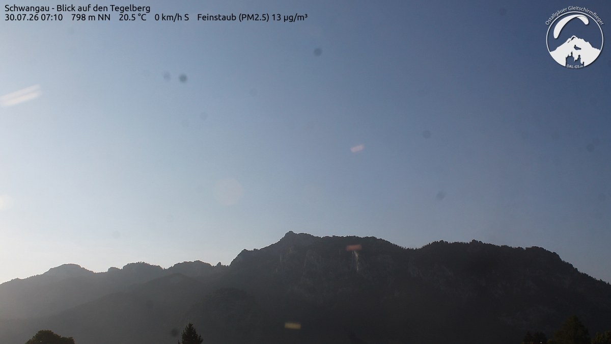 Archiv Foto Webcam Schwangau: Tegelberg-Blick