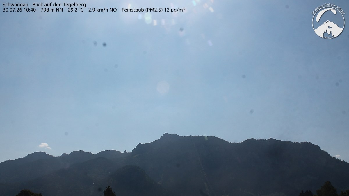 Archiv Foto Webcam Schwangau: Tegelberg-Blick