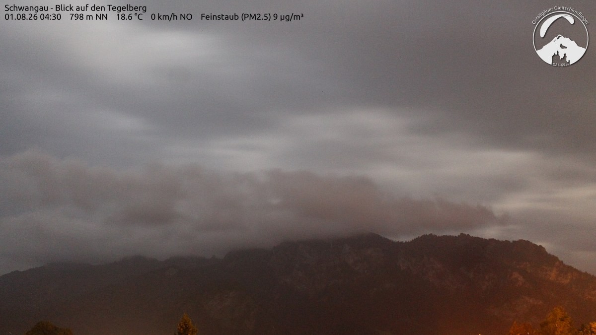 Archiv Foto Webcam Schwangau: Tegelberg-Blick