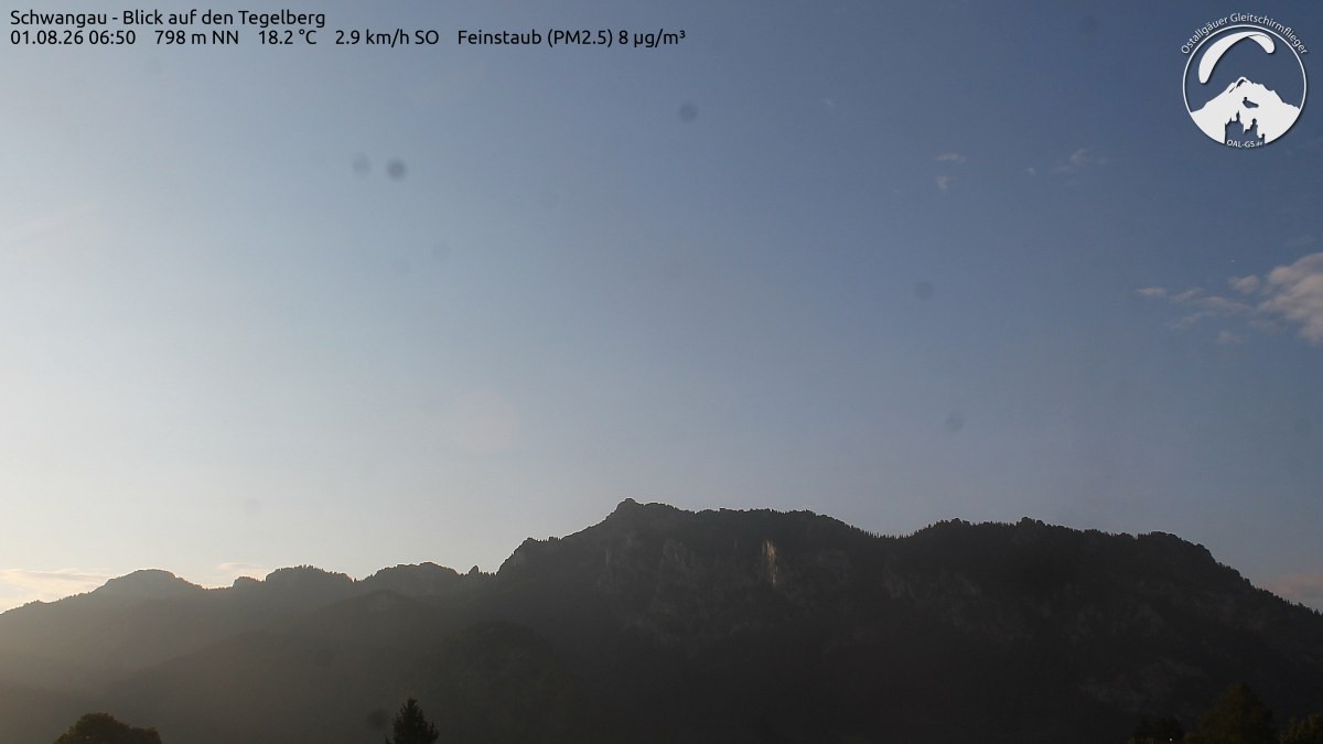 Archiv Foto Webcam Schwangau: Tegelberg-Blick