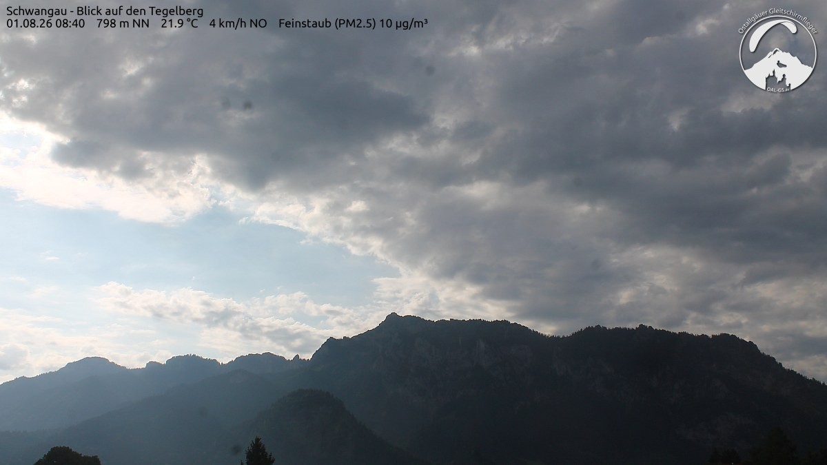 Archiv Foto Webcam Schwangau: Tegelberg-Blick