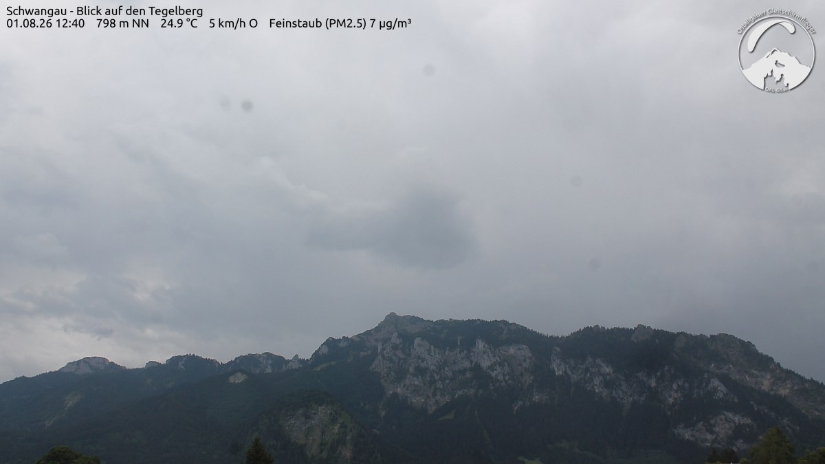 Archiv Foto Webcam Schwangau: Tegelberg-Blick