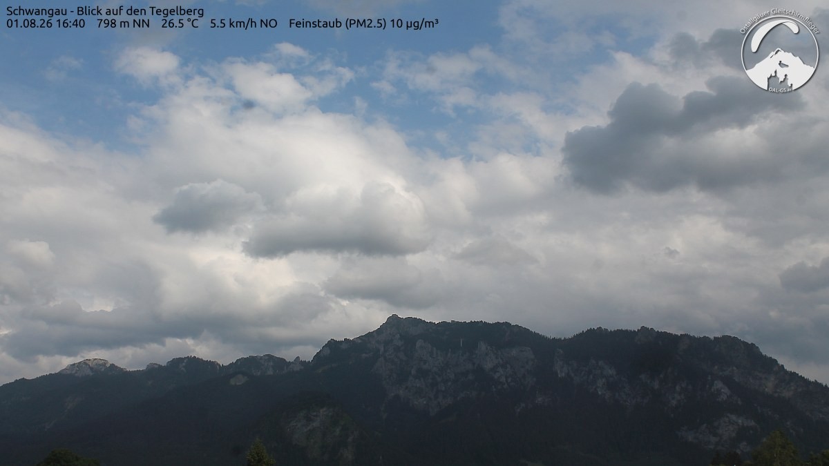 Archiv Foto Webcam Schwangau: Tegelberg-Blick