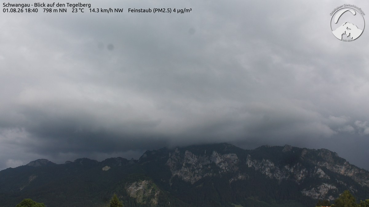 Archiv Foto Webcam Schwangau: Tegelberg-Blick