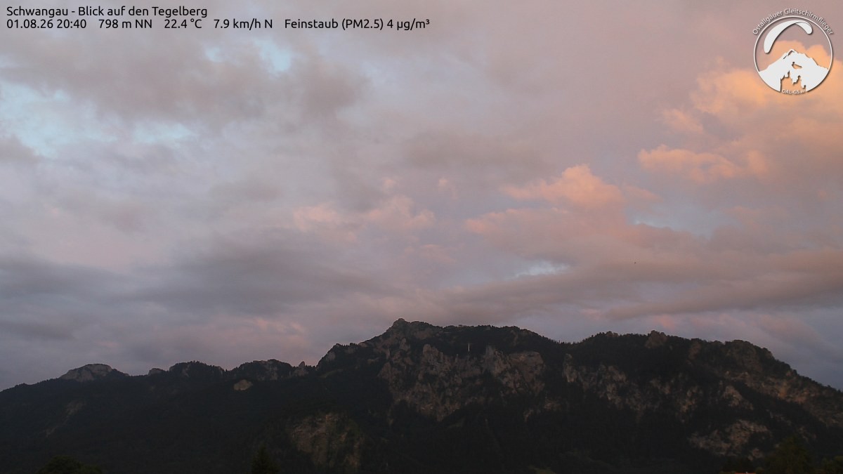 Archiv Foto Webcam Schwangau: Tegelberg-Blick