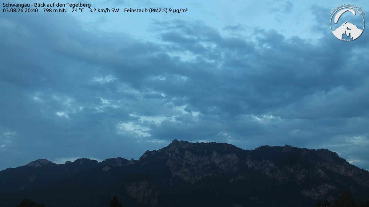 Archiv Foto Webcam Schwangau: Tegelberg-Blick
