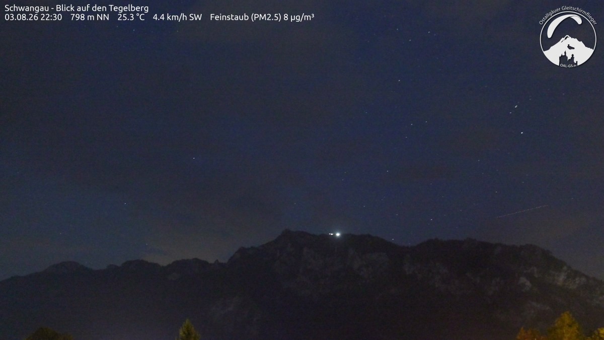 Archiv Foto Webcam Schwangau: Tegelberg-Blick