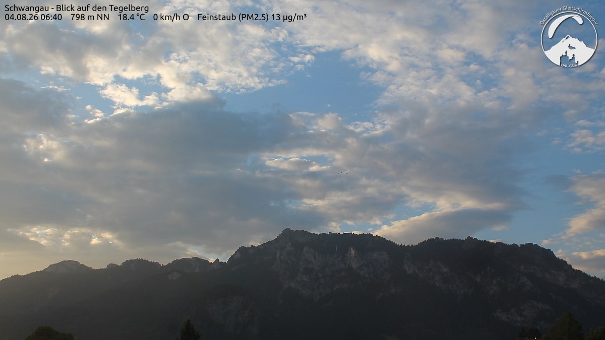 Archiv Foto Webcam Schwangau: Tegelberg-Blick