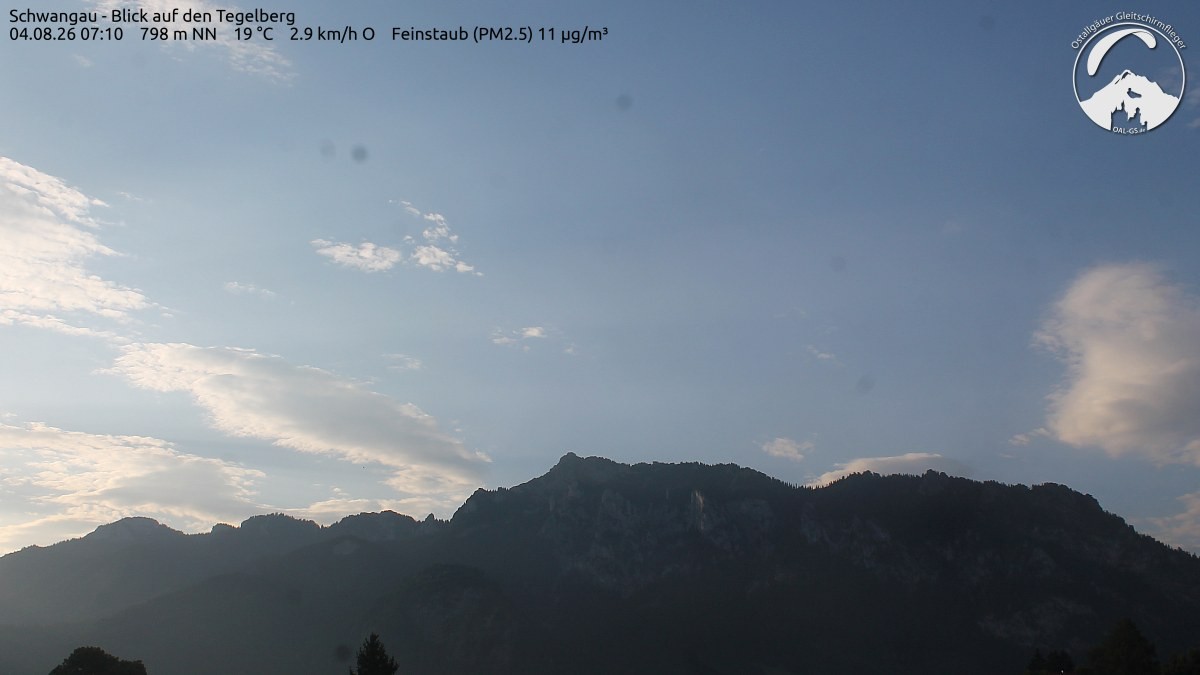 Archiv Foto Webcam Schwangau: Tegelberg-Blick