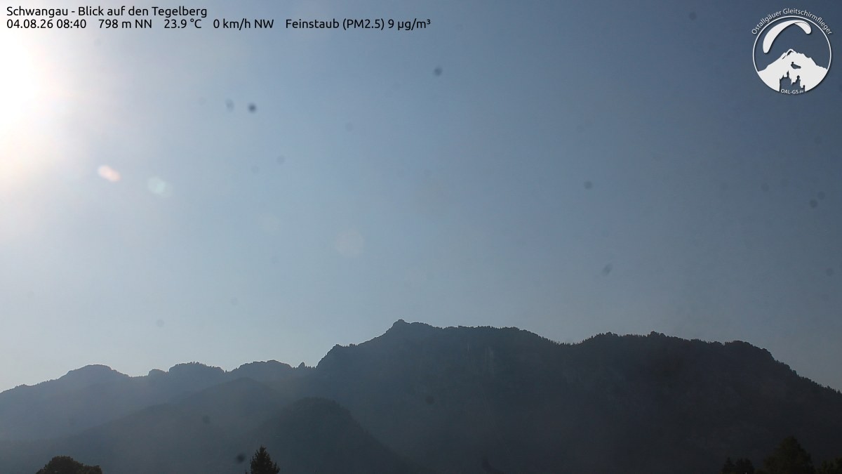 Archiv Foto Webcam Schwangau: Tegelberg-Blick