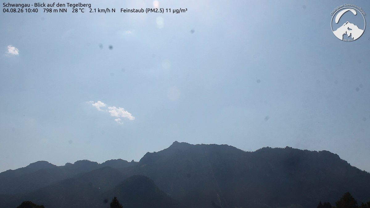 Archiv Foto Webcam Schwangau: Tegelberg-Blick