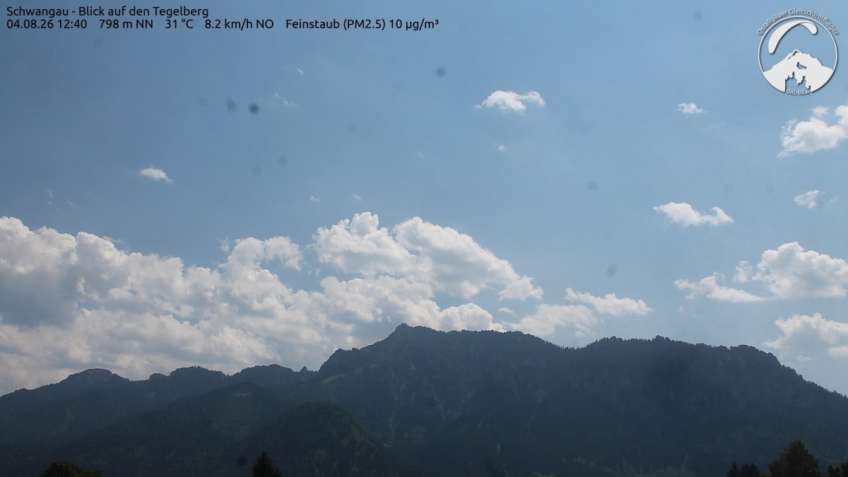 Archiv Foto Webcam Schwangau: Tegelberg-Blick