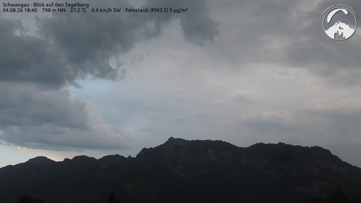 Archiv Foto Webcam Schwangau: Tegelberg-Blick