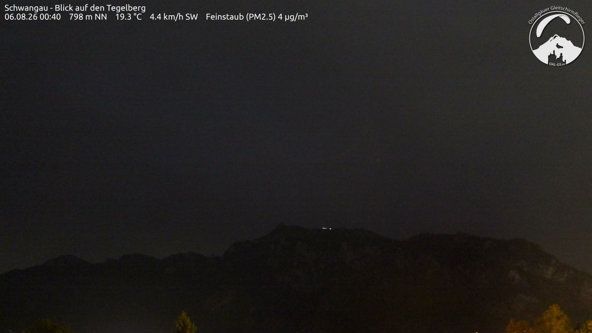 Archiv Foto Webcam Schwangau: Tegelberg-Blick