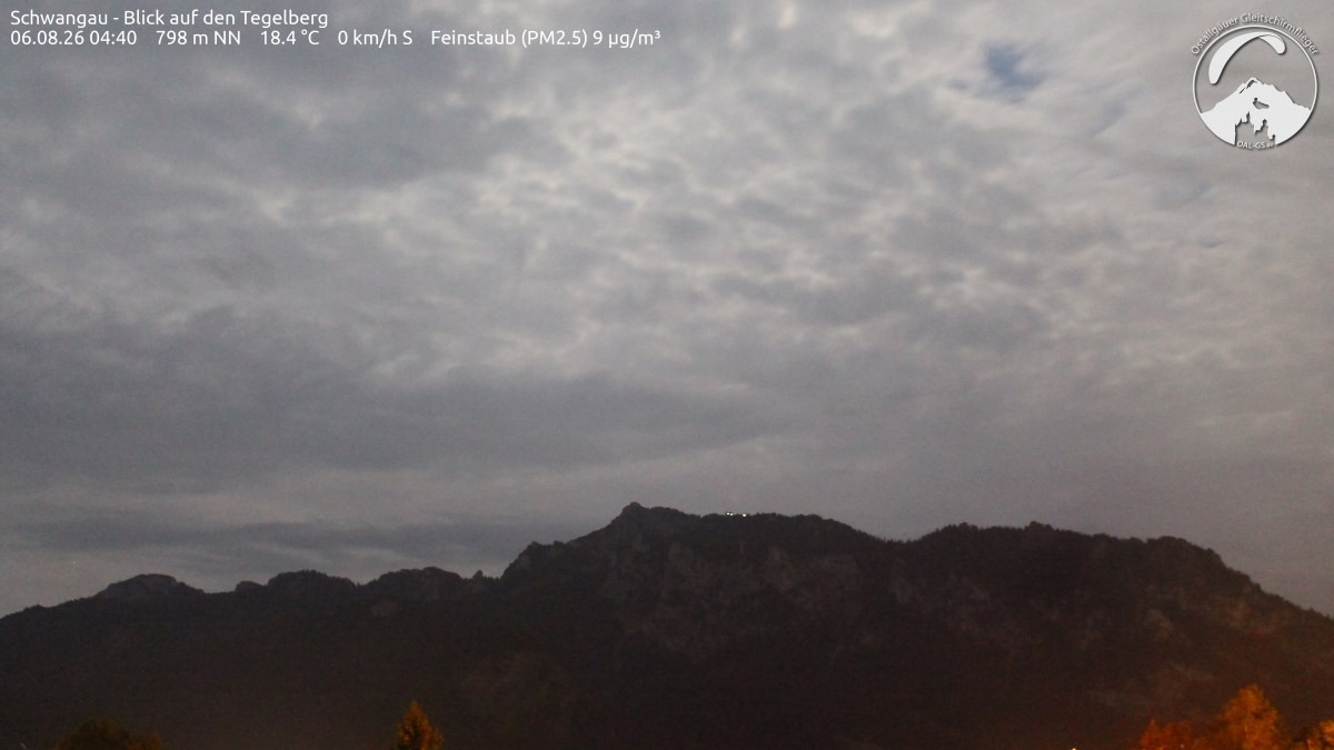 Archiv Foto Webcam Schwangau: Tegelberg-Blick
