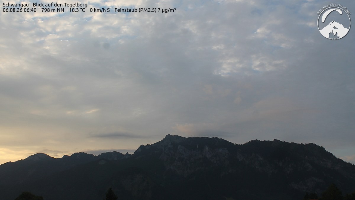 Archiv Foto Webcam Schwangau: Tegelberg-Blick