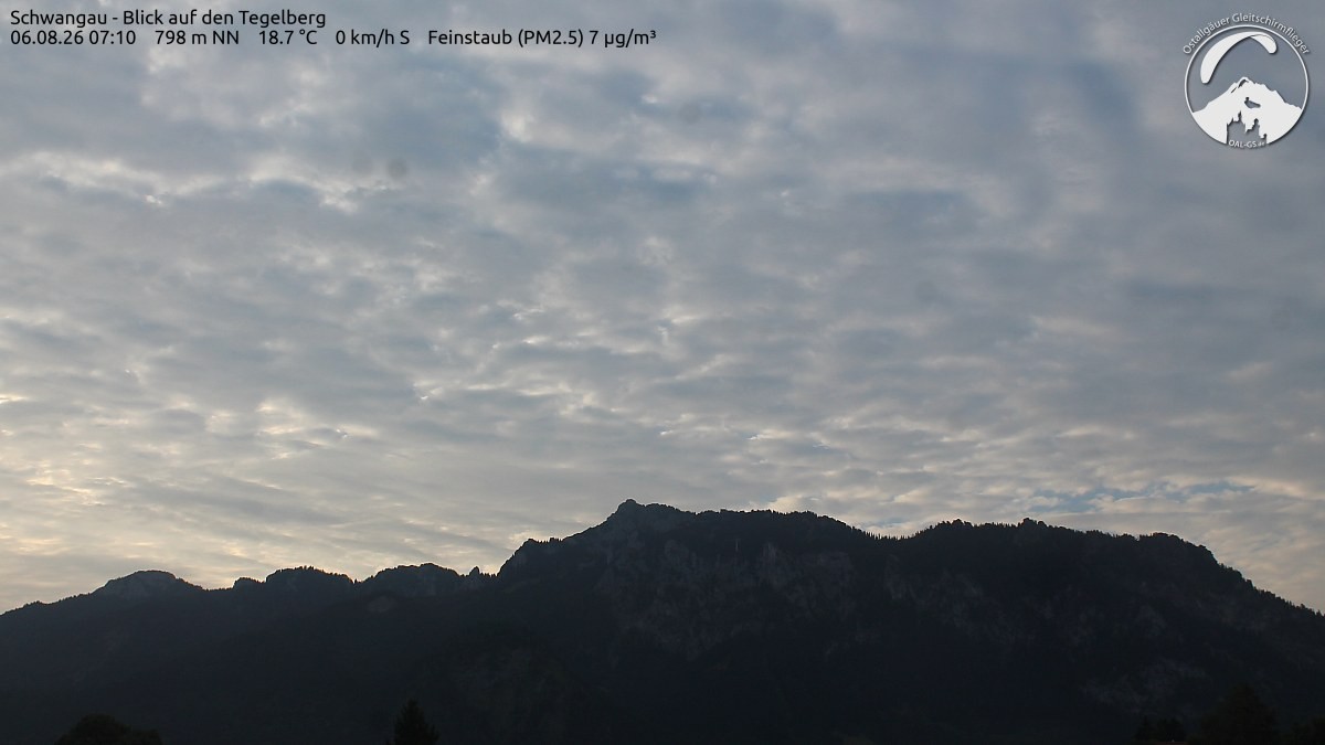 Archiv Foto Webcam Schwangau: Tegelberg-Blick