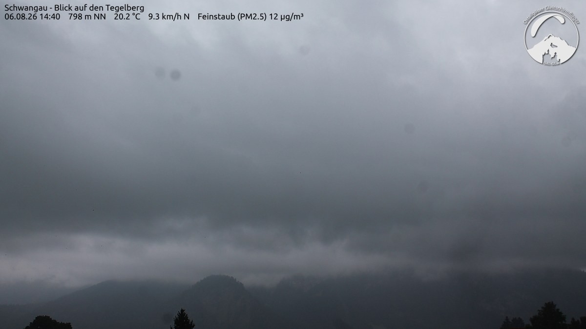 Archiv Foto Webcam Schwangau: Tegelberg-Blick