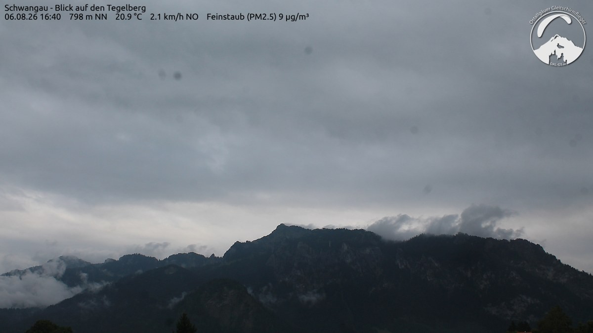 Archiv Foto Webcam Schwangau: Tegelberg-Blick