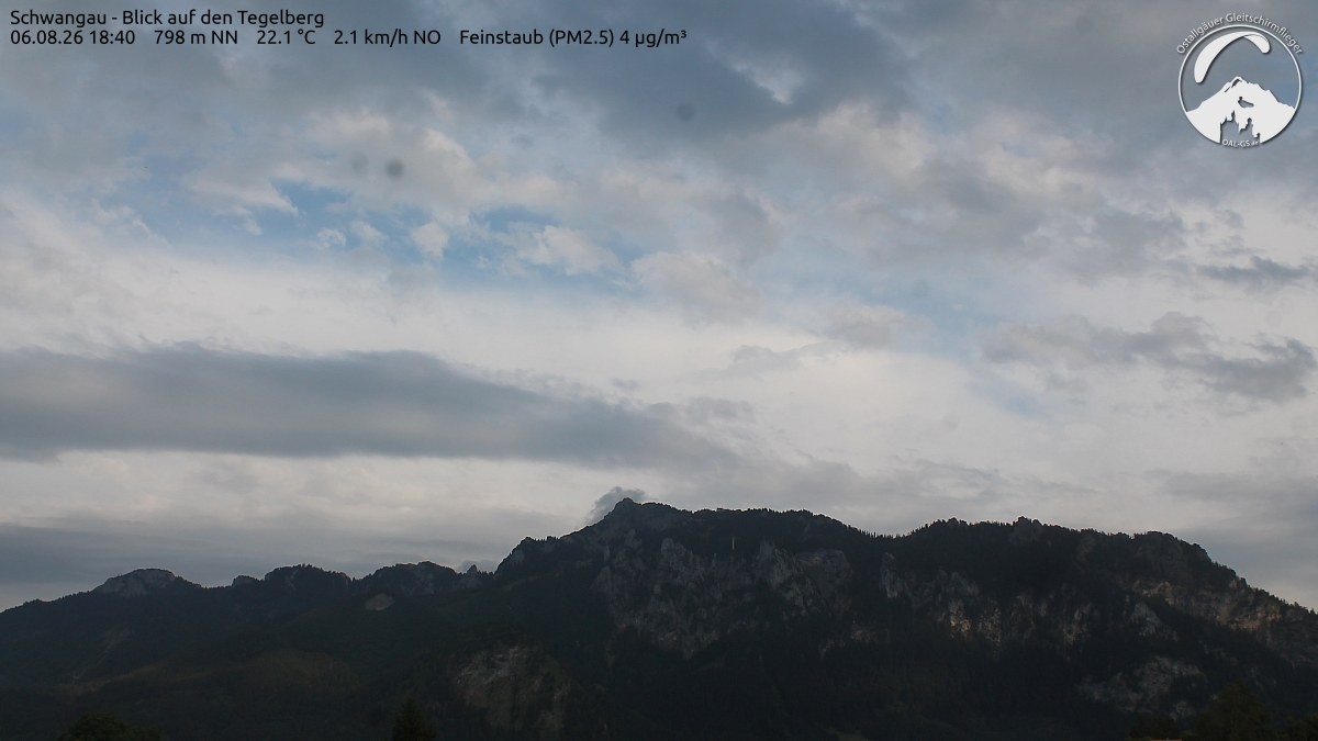 Archiv Foto Webcam Schwangau: Tegelberg-Blick