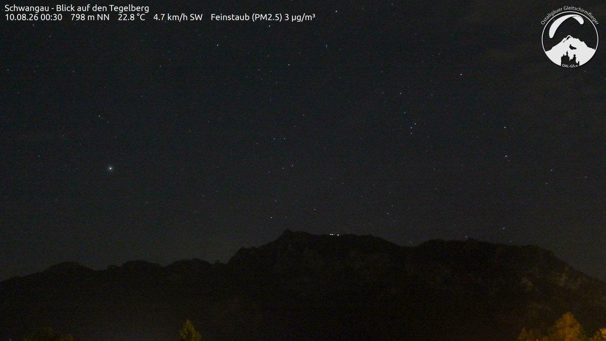 Archiv Foto Webcam Schwangau: Tegelberg-Blick