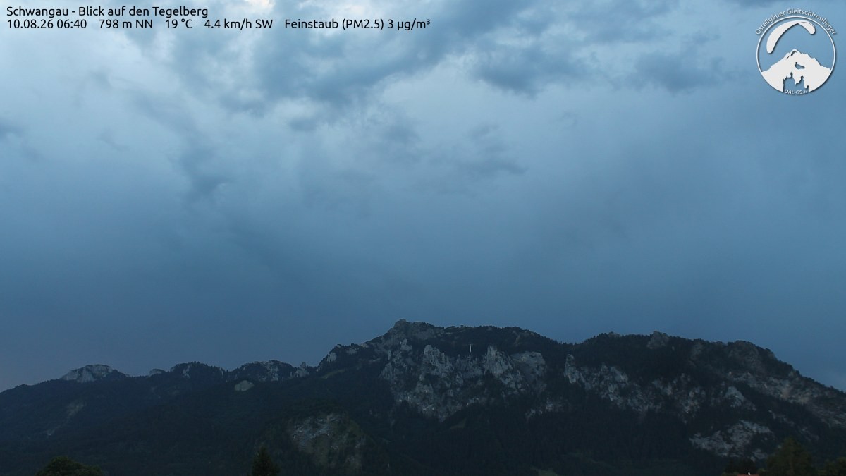 Archiv Foto Webcam Schwangau: Tegelberg-Blick