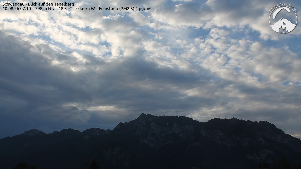 Archiv Foto Webcam Schwangau: Tegelberg-Blick