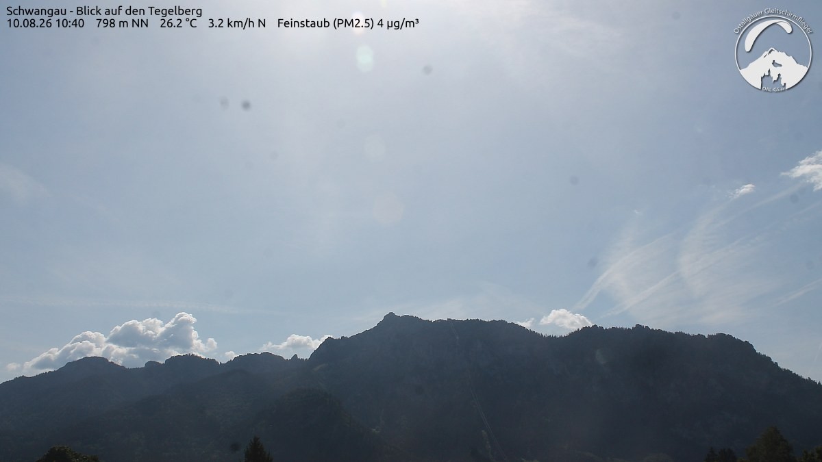 Archiv Foto Webcam Schwangau: Tegelberg-Blick