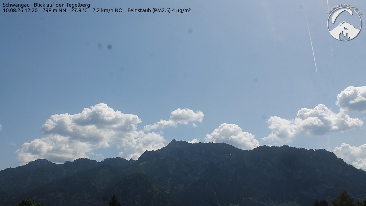 Archiv Foto Webcam Schwangau: Tegelberg-Blick