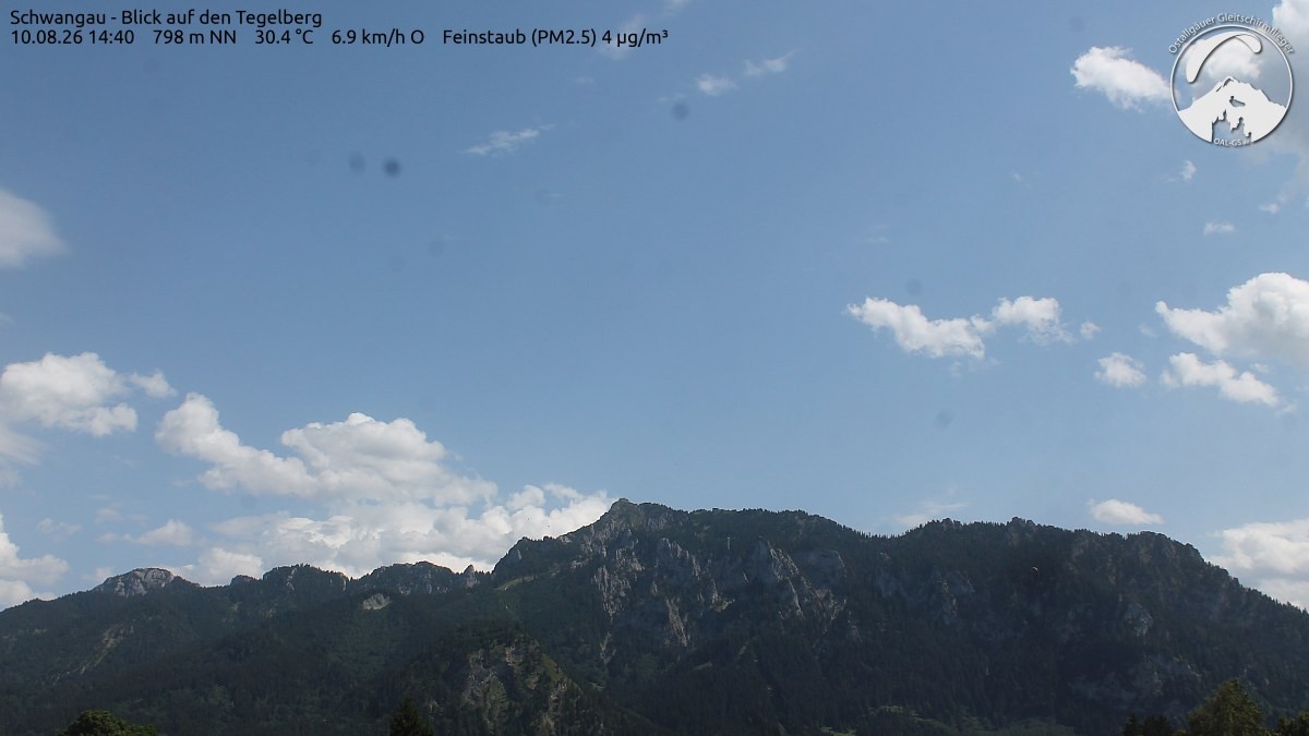 Archiv Foto Webcam Schwangau: Tegelberg-Blick