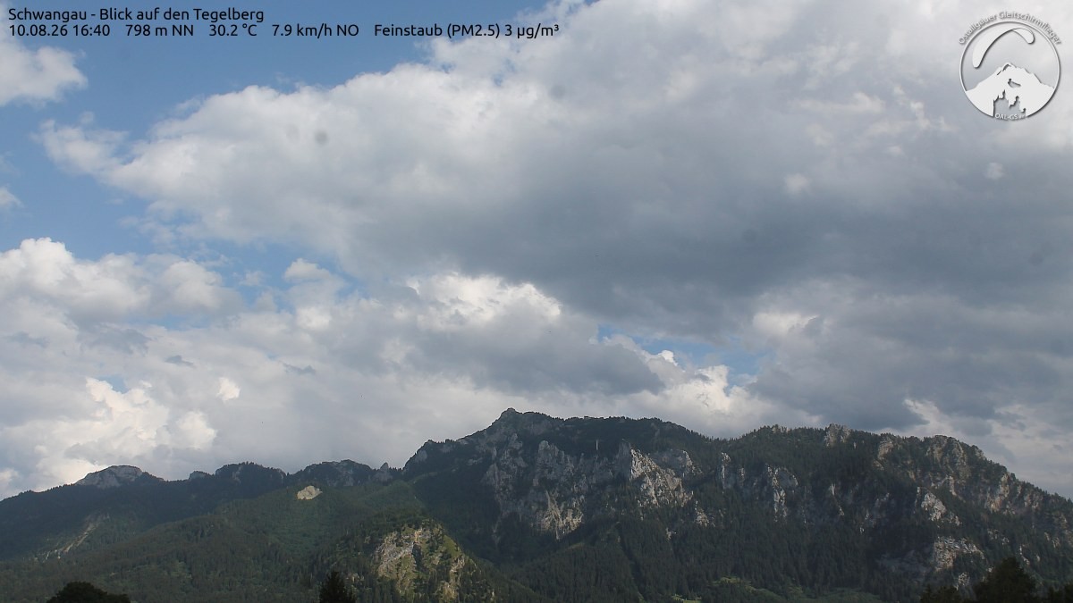 Archiv Foto Webcam Schwangau: Tegelberg-Blick