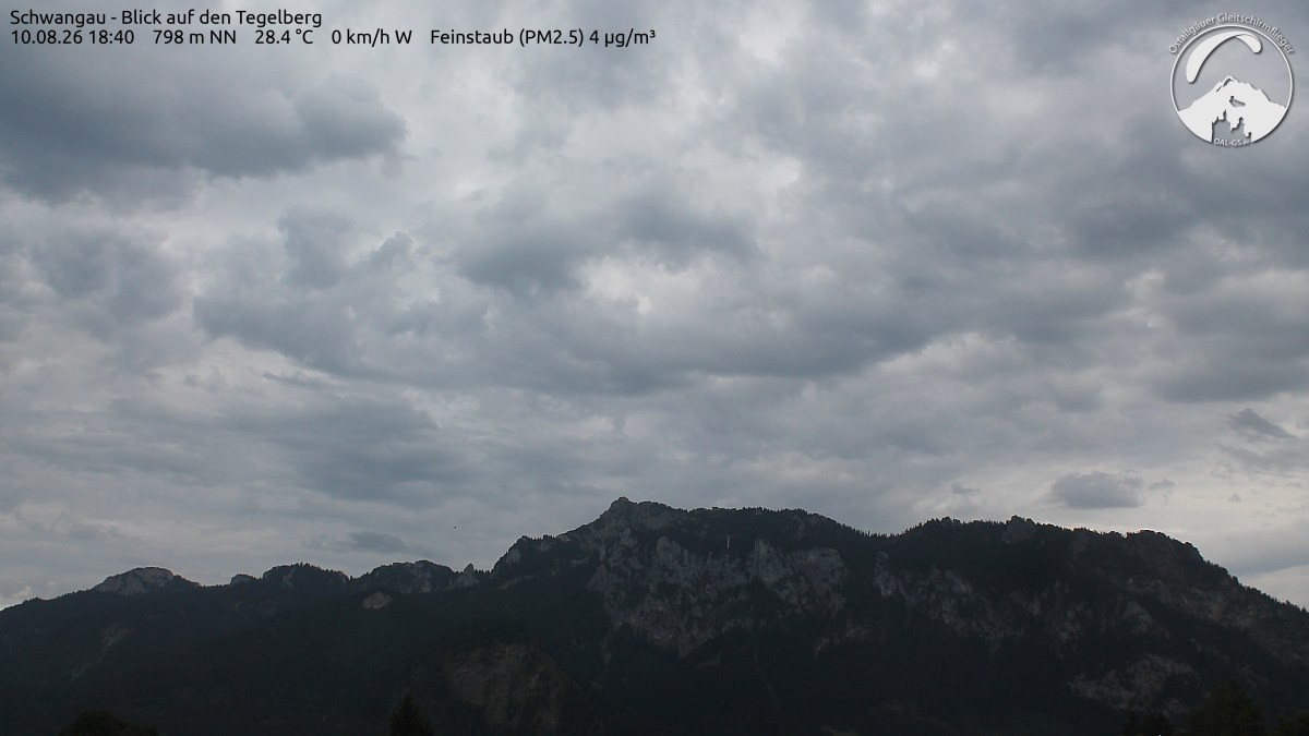 Archiv Foto Webcam Schwangau: Tegelberg-Blick