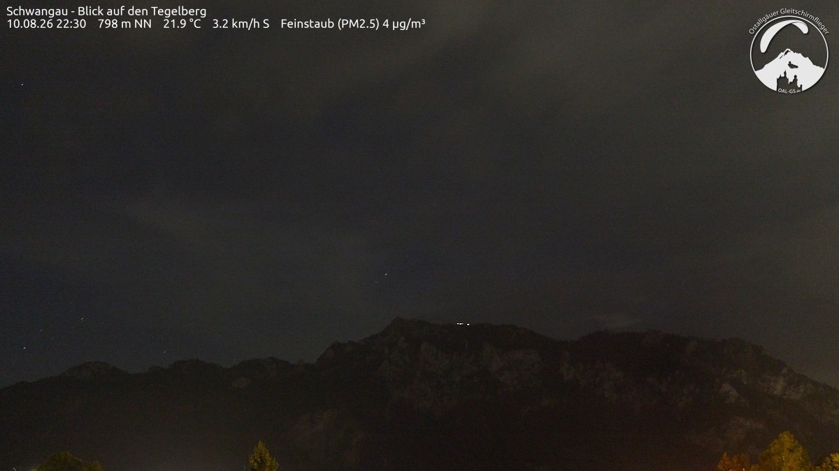 Archiv Foto Webcam Schwangau: Tegelberg-Blick