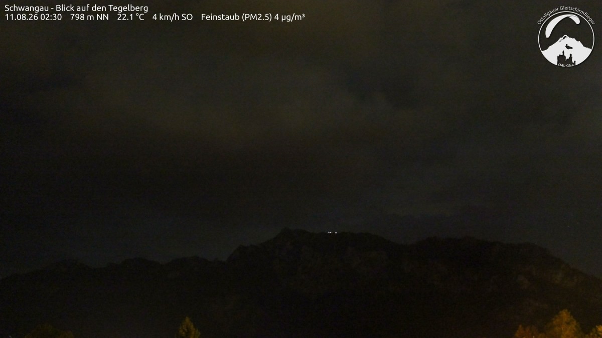 Archiv Foto Webcam Schwangau: Tegelberg-Blick