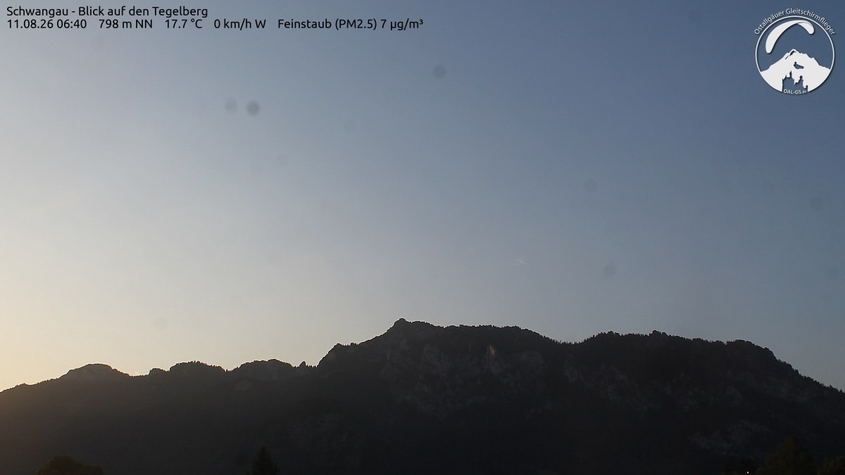 Archiv Foto Webcam Schwangau: Tegelberg-Blick