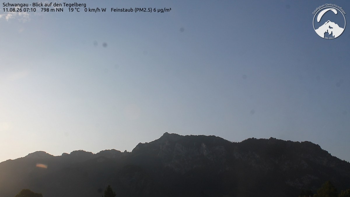 Archiv Foto Webcam Schwangau: Tegelberg-Blick