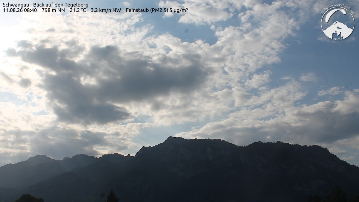 Archiv Foto Webcam Schwangau: Tegelberg-Blick