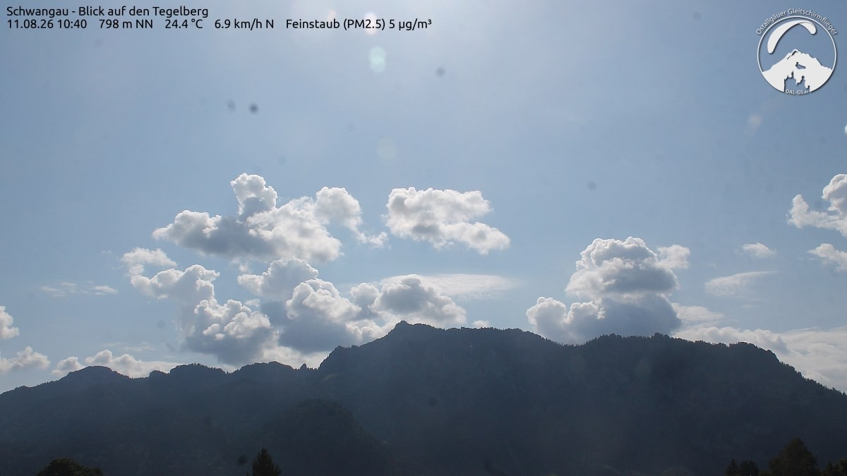 Archiv Foto Webcam Schwangau: Tegelberg-Blick