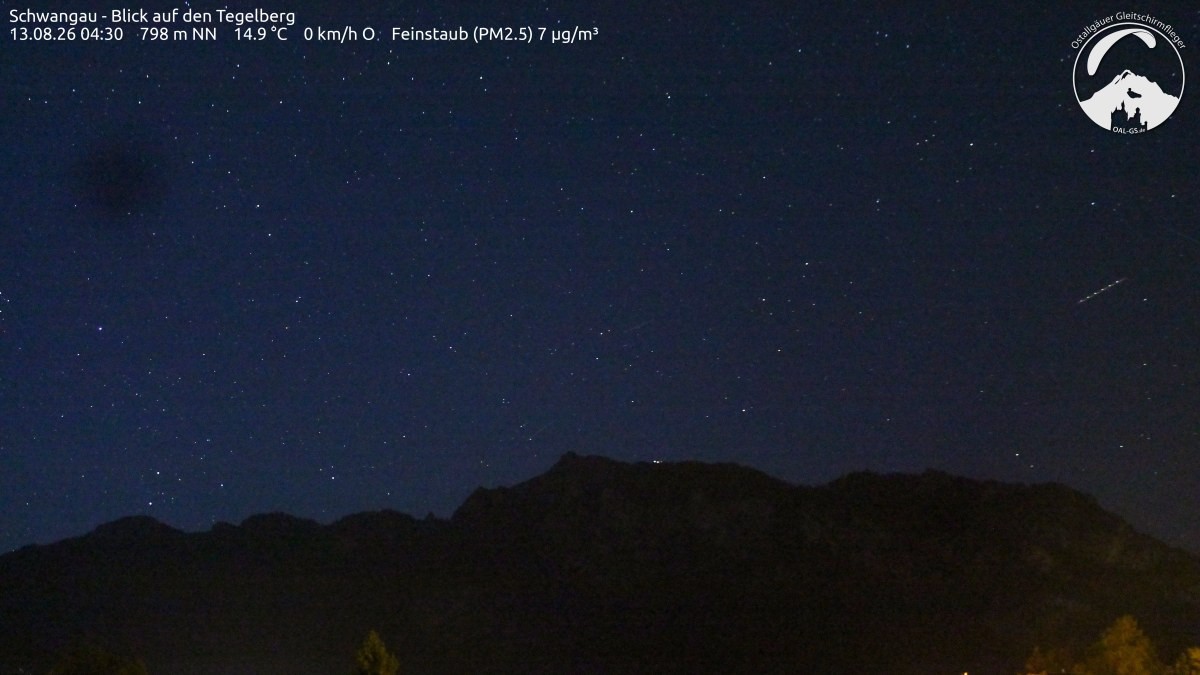 Archiv Foto Webcam Schwangau: Tegelberg-Blick