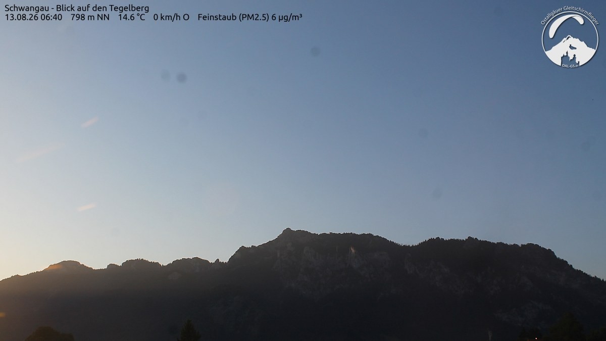 Archiv Foto Webcam Schwangau: Tegelberg-Blick
