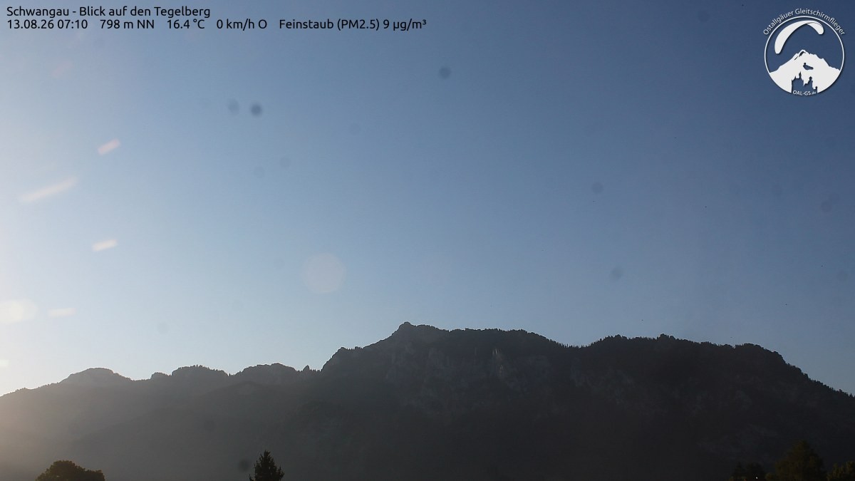Archiv Foto Webcam Schwangau: Tegelberg-Blick