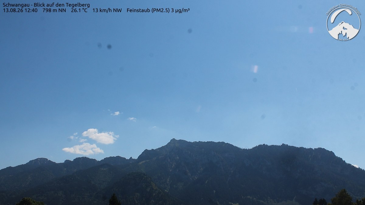 Archiv Foto Webcam Schwangau: Tegelberg-Blick
