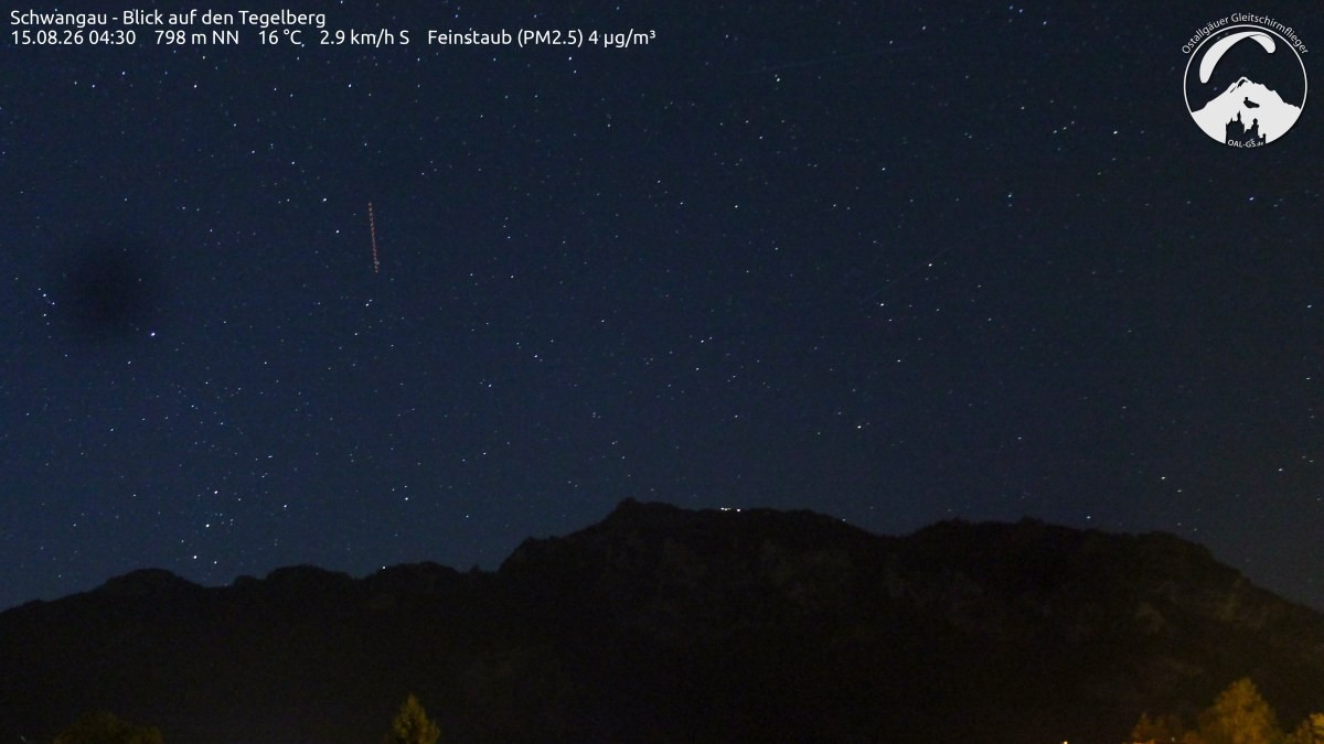 Archiv Foto Webcam Schwangau: Tegelberg-Blick