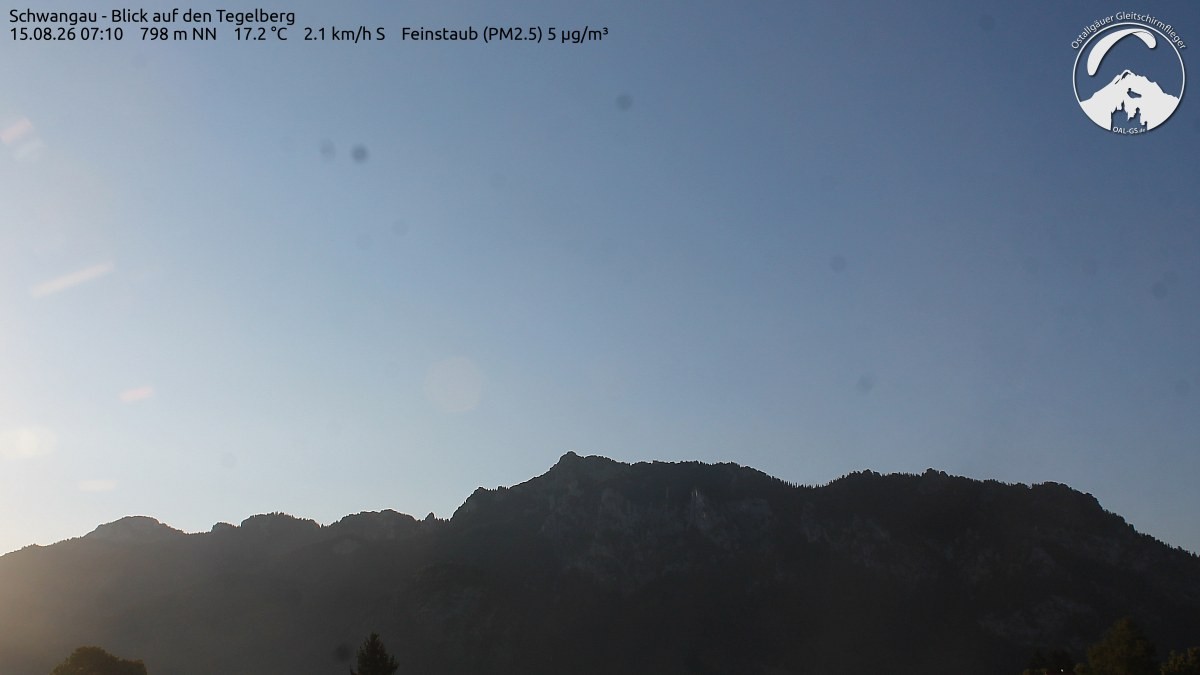 Archiv Foto Webcam Schwangau: Tegelberg-Blick