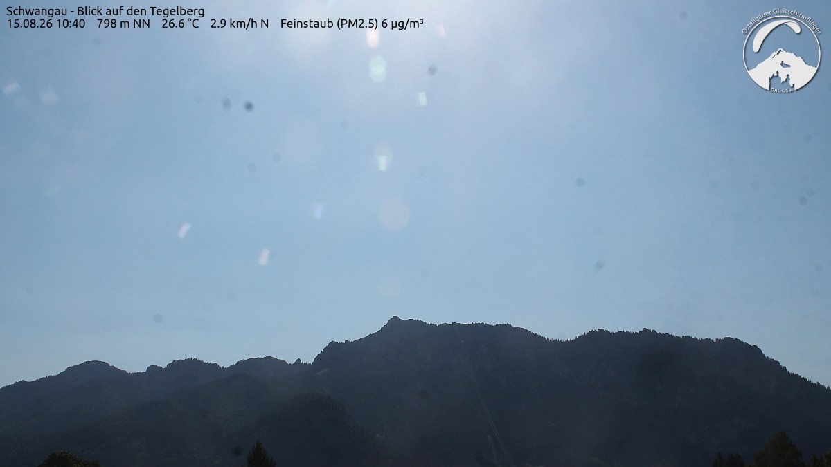 Archiv Foto Webcam Schwangau: Tegelberg-Blick
