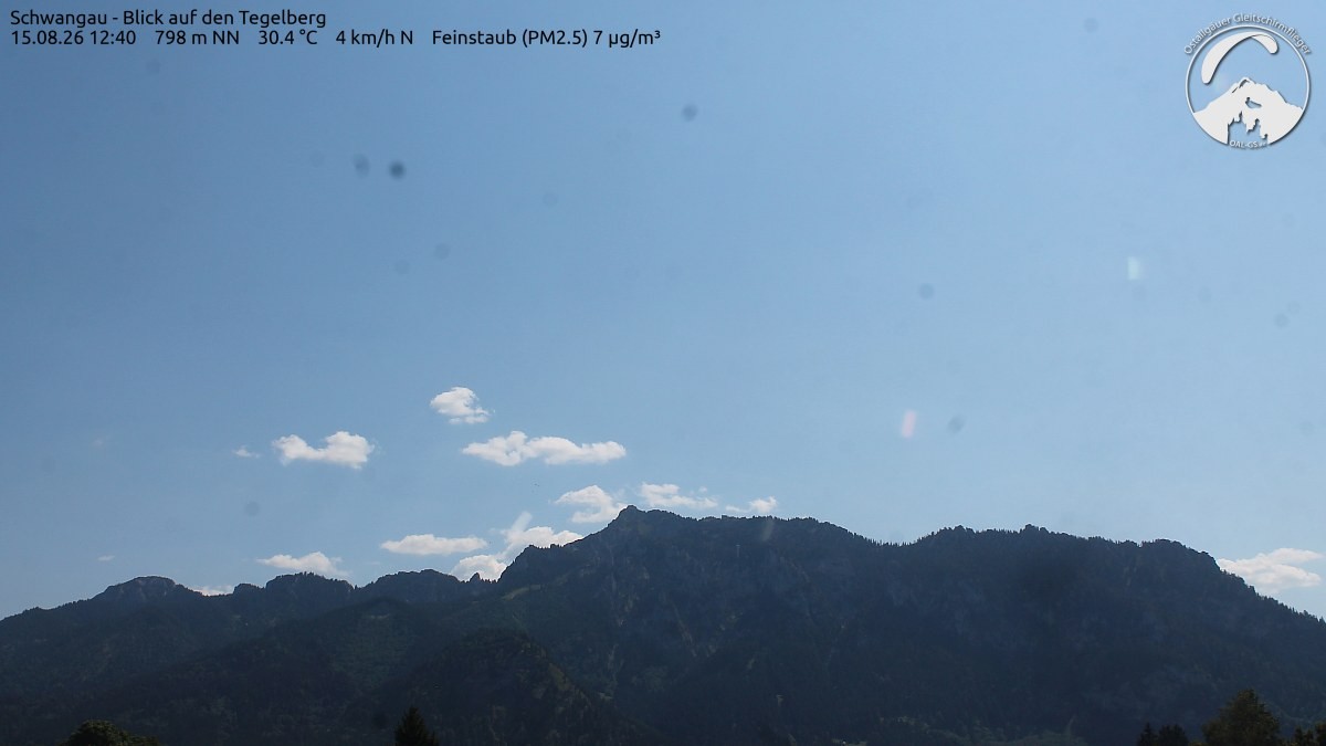 Archiv Foto Webcam Schwangau: Tegelberg-Blick