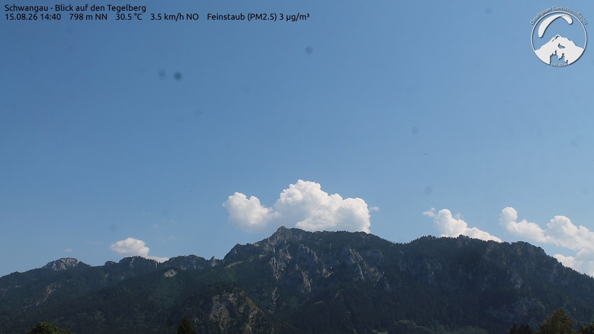 Archiv Foto Webcam Schwangau: Tegelberg-Blick